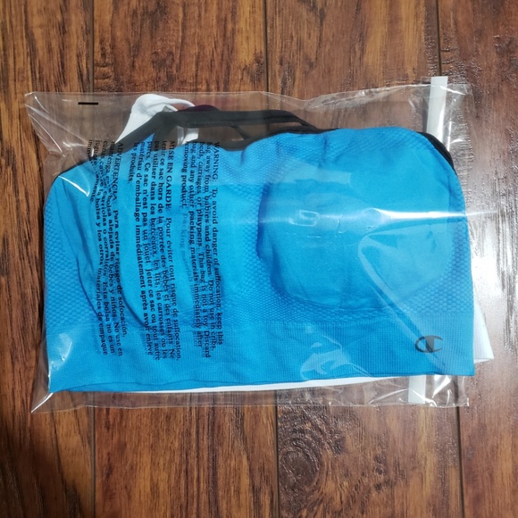 Seamless Bra Champion 2 PK white/Blue - Picture 6 of 7